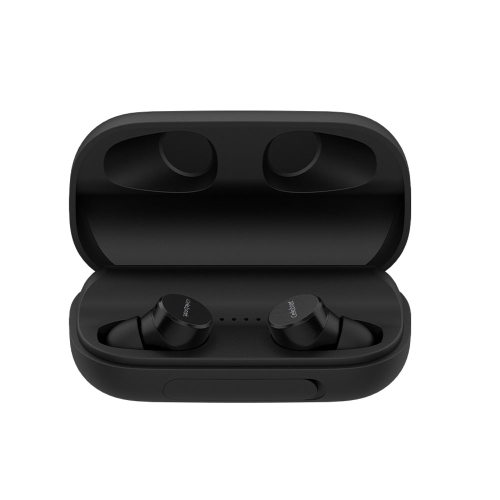 True Wireless Stereo Headset Earbuds with 2000mAh Power Bank Feature TWS-W2 (Black)